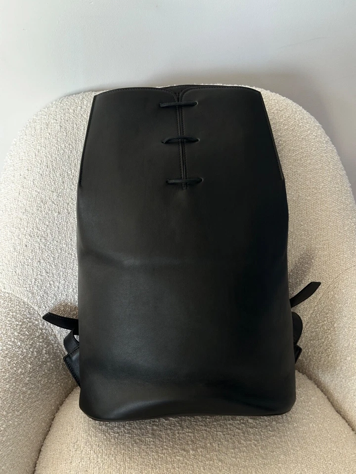 Mochila de cuero con cordones Berluti Alessandro 100 % auténtica PVP £3.650 Mr Porter Foto 2 de 4