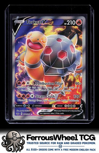 Torkoal V (Full Art) 188/202 - SWSH01: Sword & Shield Base Set - (NM)