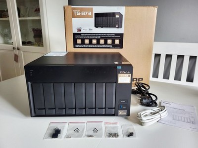 QNAP TS-873 16GB AMD Quad-Core 8-Bay NAS M.2 PCIe USB3.2