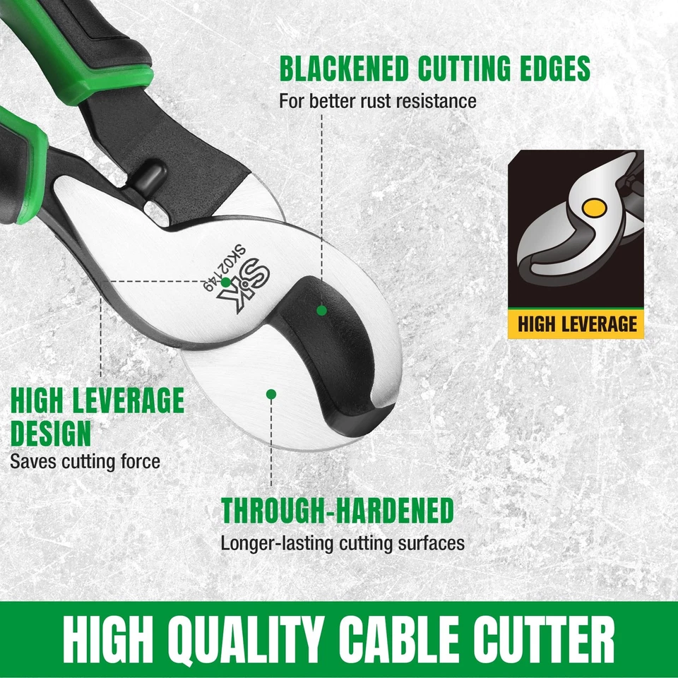 Cortador de cable de 9,5 pulgadas, cortador de alambre de alta resistencia, cable de alto apalancamiento Pl... Foto 4 de 4