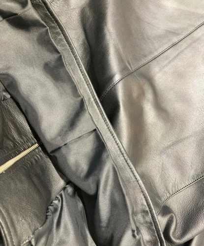 STUDIOUS Single Leather Riders Jacket Made in Japan Men's Size 2 Black image 8