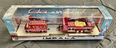M2 Machines Hauler 1971 Chevrolet G10 Van & 1964 Chevrolet Impala SS 409 R97 New
