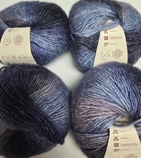 Lot of 4 Rowan Tapestry Wool Blend Yarn 50 gr Each Same Lot