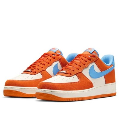 nike air force blue and orange tick
