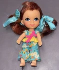 Vintage 1967 Mattel Liddle Kiddles Slipsy Sliddle Doll Outfit Bows