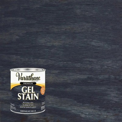 New Quart Varathane Premium Gel Stain - Midnight Blue - Oil Based