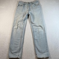 Vintage Lee Riders Jeans Mens 30x30 Blue Light Wash Straight Denim Made USA