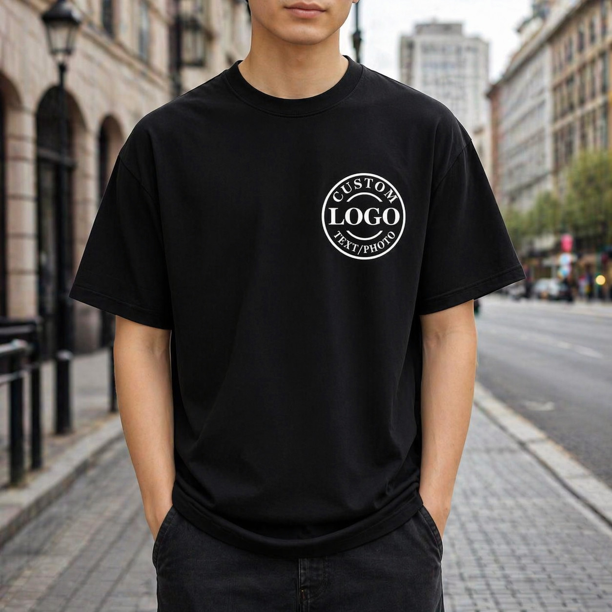 Wholesale Custom T-Shirt Your Design Print Personalized Logo Photo Text Print image 2