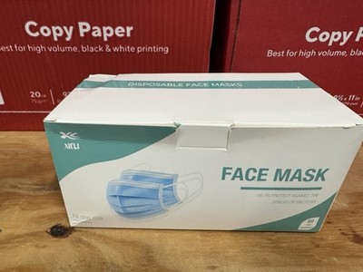 XIELI Disposable Face Masks 50 PCS for Emergency Medicine Dentistry