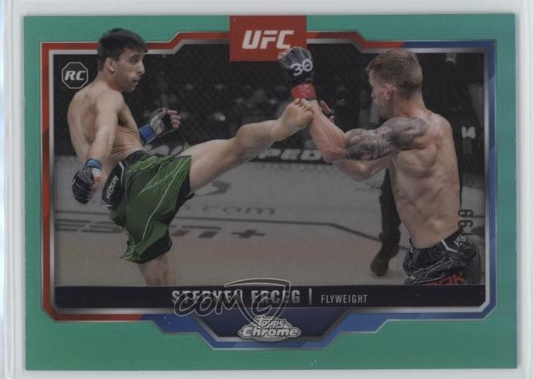 2025 Topps Chrome UFC Aqua Refractor /199 Stephen Erceg #63 4z0