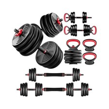 High,Quality 4,in,1 Dumbbell Set, Iron Sand Core, PE Shell, 55/77LBS for