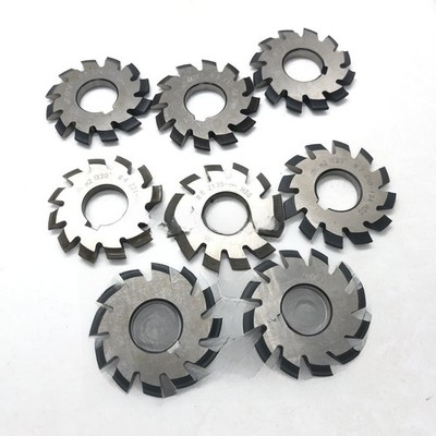 1Pc or 8Pcs/Set Disk Spur Gear Straight Tooth Milling Cutter M1~M4 1-8#