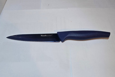 Wanbasion 4 1/2'' Utility Knife, Stainless Steel with Blued Titanium Coating