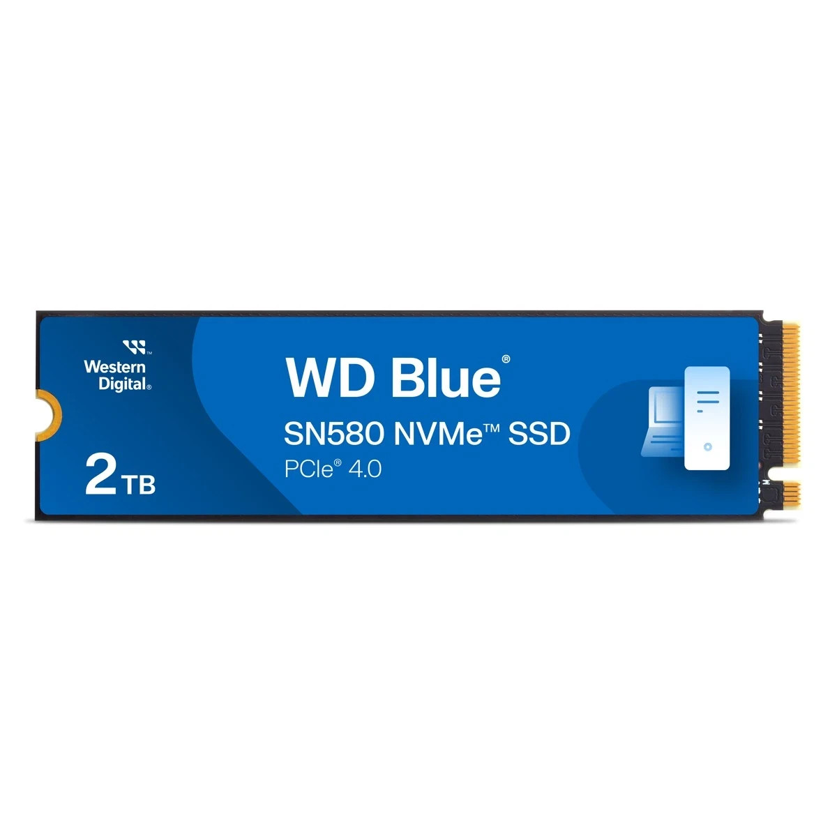 Extrem schnelle WD Blue SN580 SSD 2TB M.2 PCIe Gen4 NVMe Internes Solid-State-Mo