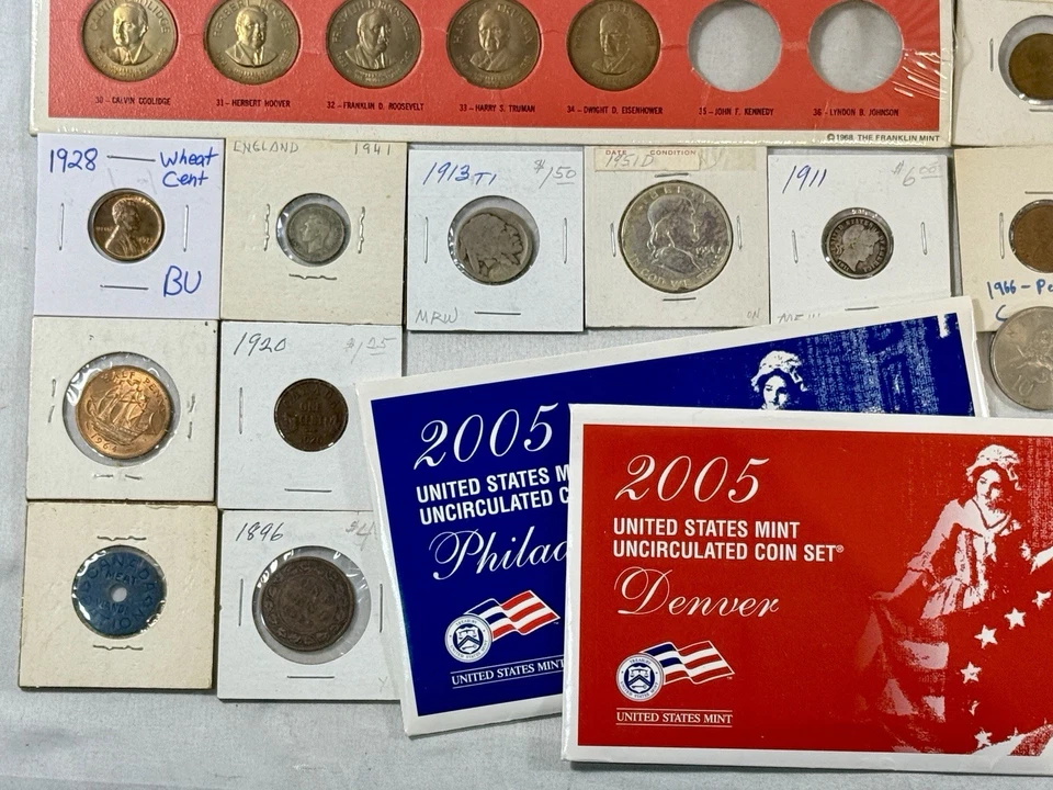 *Estate of Eric Shawn* Junk Drawer Lot Silver Coins Jewelry Random Stuff NR - Image 3 of 4