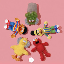 Kaws X Sesame Street Keychain Plush - Authent...