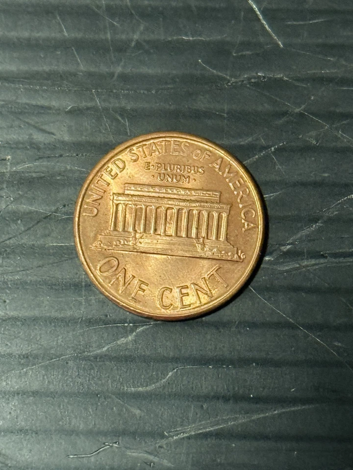1990-D double die lincoln penny rare error gem   - Image 2 of 4