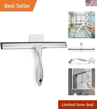 All-Purpose Shower Squeegee Window Glass Bathroom Car Stainless Steel 10 Inches
