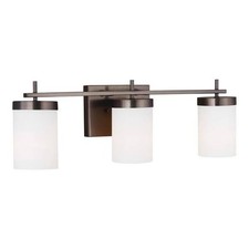 Zire 24 in. W 3-Light Brushed Oil Rubbed Bronze Bathroom Vanity Light