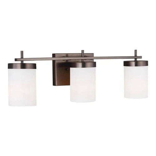 Zire 24 in. W 3-Light Brushed Oil Rubbed Bronze Bathroom Vanity Light - Picture 1 of 6