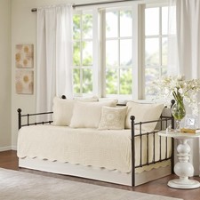 Daybed Cover Set Damask Quilted Cover for Daybeds, All Season, Pre-washed
