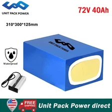 72V 40Ah Waterproof Ebike Battery Li-ion Battery Pack for 0-5000W Escooter Motor