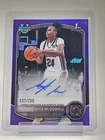 AYLA MCDOWELL 2025-26 BOWMAN CHROME U 1ST PURPLE REFRACTOR AUTO /250 Q3882