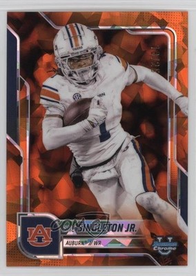 2025 Bowman U Chrome Sapphire Orange /25 Eric Singleton Jr #186 3hd