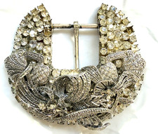 Butterfly Buckles Y2K Large Ornate Statement Belt Buckle High-Bling Western Glam