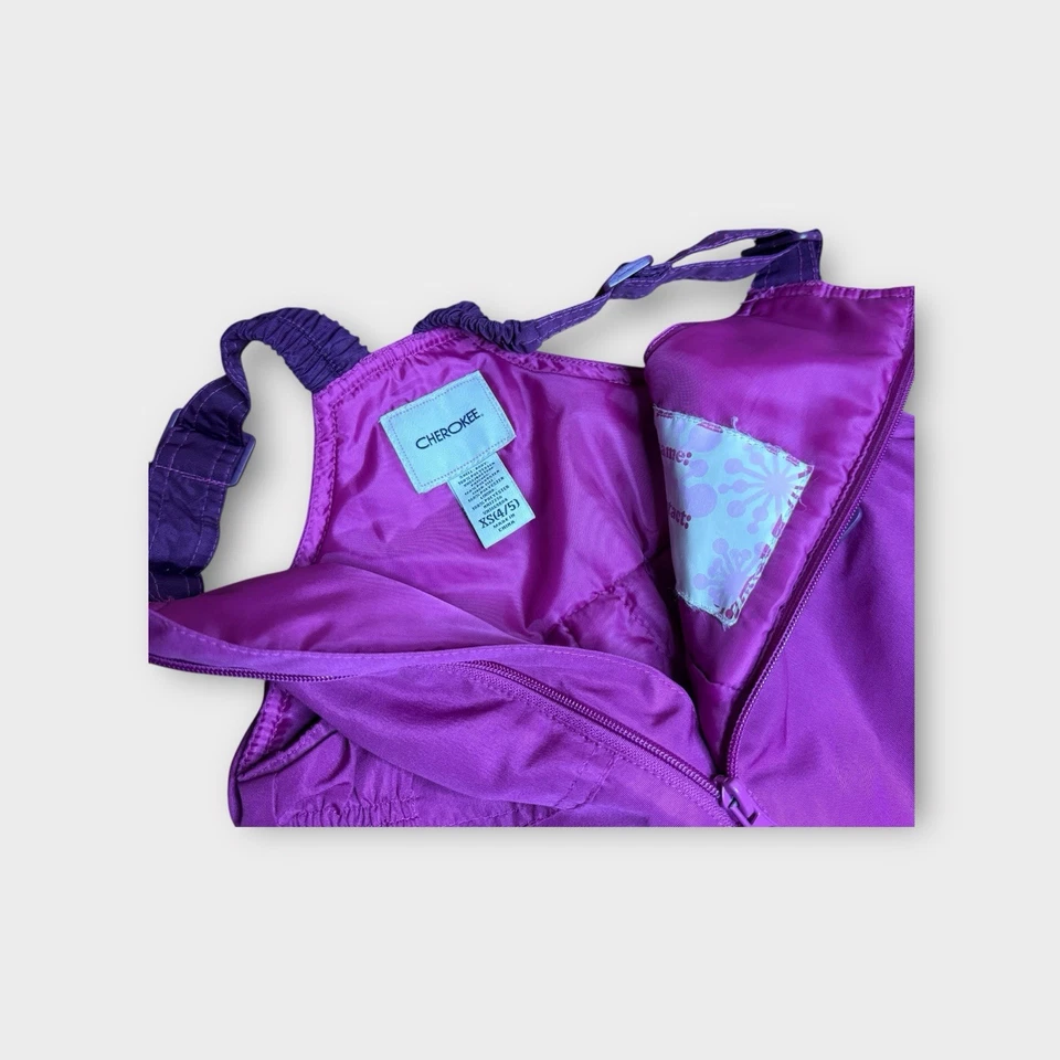 Cherokee Dark Magenta Pink Snow Bib - Image 4 of 4