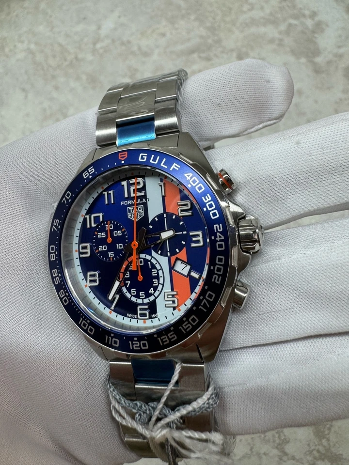 Reloj de cuarzo para hombre TAG Heuer Formula 1 X Gulf edición especial CAZ101AT.BA0842 Foto 4 de 4