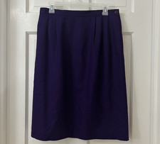Pendleton purple wool pencil skirt Academia Old Money VTG Lined 70s 80s 90s