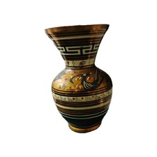 Vintage hand made copper vases made in Greece 3.5” Tall