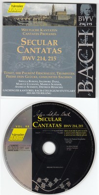 068 Edition Bachakademie   Bach-Ensemble,  Helmuth Rilling   Cantatas   BWV 214,