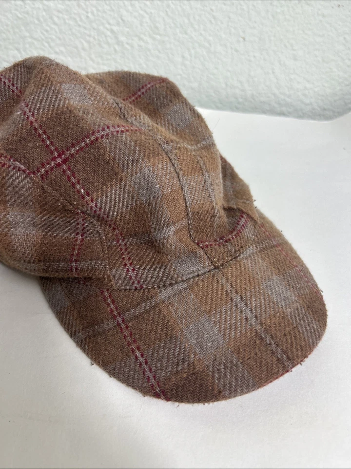 Gorra Life Is Good a Cuadros Mezcla de Lana Forrada Sherpa Talla Única Marrón Cadete Foto 2 de 4