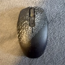 Black and White Patterned Wireless 5-Button Standard Mouse