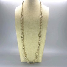 Vintage Gold Tone Necklace Chunky Links 36 Inch METAL WEAR