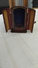 Antique Miniature Carriage Clock Wooden Box