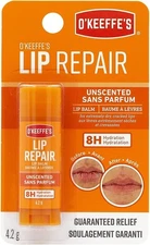 O'Keeffe's Unscented Lip Repair Lip Balm for Dry, Cracked Lips, Stick