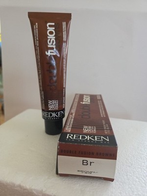 REDKIN DOUBLE FUSION BROWNS ''Br-Brown/red'' 2.1 Oz Tube. ***New***
