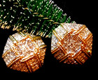Vtg Holiday Swarovski Jeweler's Collection Gold Tone Pave Crystal Clip Earrings — photo 1