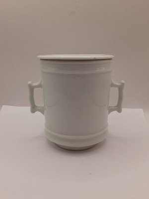 Vintage White Coffee Maker Pour Over Ceramic Coffee Tea Ironstone Filter