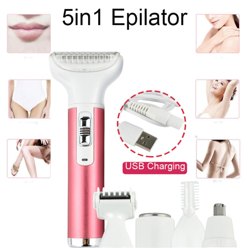 5 in 1 Elektrischer Rasierer Frauen Lady shaver Damenrasierer Körperhaartrimmer