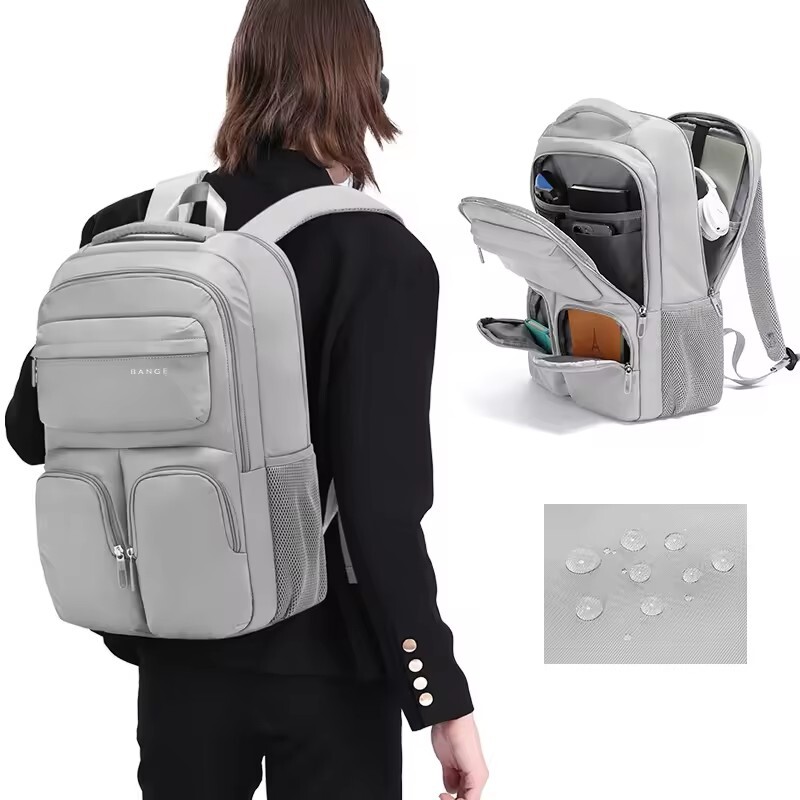 BANGE Capacity Women Men Laptop Waterproof Backpack Mochila Travel