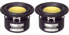 3" Woofer Speakers MidRange Shielded Driver 8 ohm Three inch Stereo Pair NEW 2