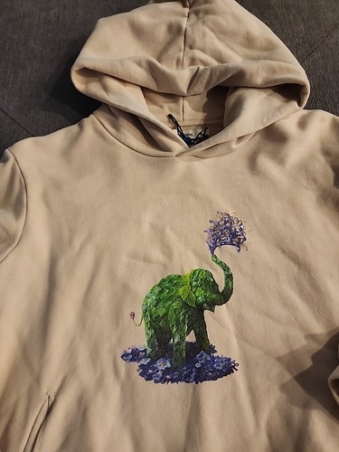 PANGAIA Youth Archive Protect The Species Borneo Pygmy Elephant Hoodie Sz 11/12 - Picture 2 of 8