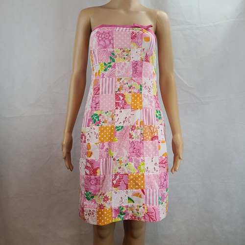 pink patchwork dress