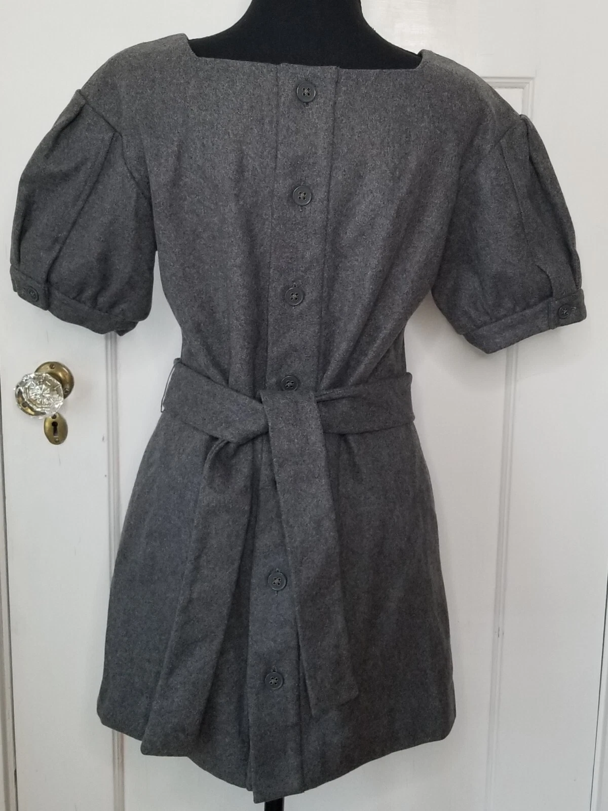 UNDERCOVER Body by Victoria taglia 4 minidress lana Victoria's Secret grigio completamente foderato mai indossato