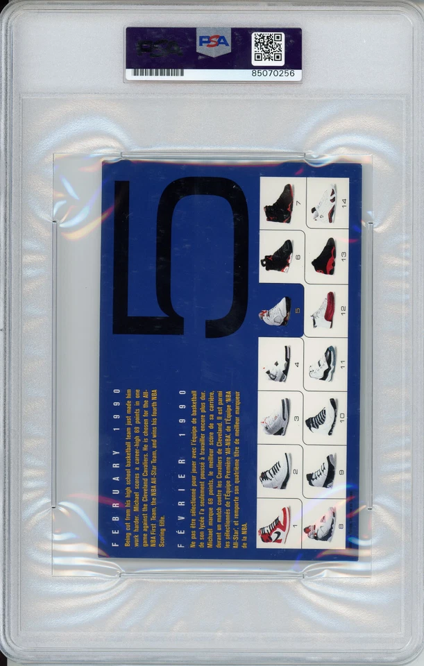 PHIL KNIGHT NIKE CEO SIGNED MICHAEL AIR JORDAN 5 SHOE CARD PSA DNA COA AUTOGRAPH - Image 2 of 2