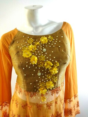 VINTAGE WOMEN'S TRADITIONAL INDIAN OR MIDDLE EASTERN DRESS W PANTS SIZE S |  eBay